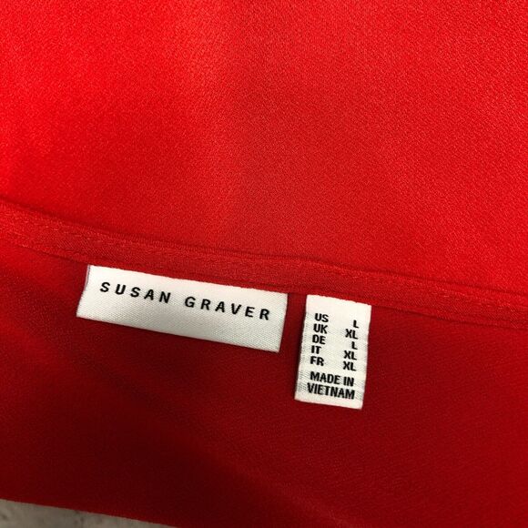 Susan Graver Women Sleeveless Asymmetric Hem Top Shirt Blouse Size Large M186 22 - Picture 6 of 12